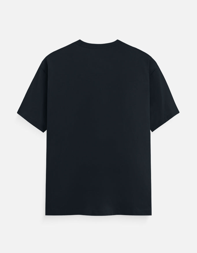 Unisex crew-neck T-shirt, navy blue, short-sleeve