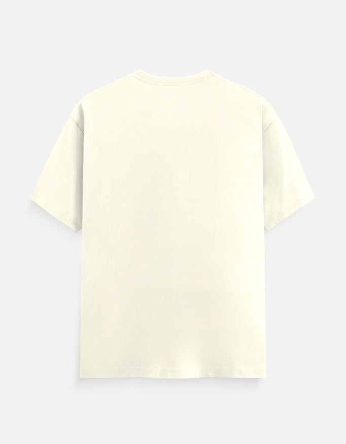 Unisex crew neck t-shirt, solid off-white, short sleeves