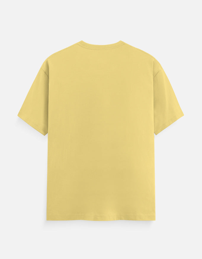 Unisex crew neck t-shirt, solid yellow, short sleeves